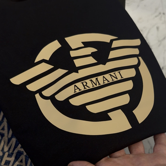 Armani new logo ultra premium 2026 siyah