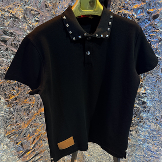 Valentino yaka taşlı ultra premium siyah