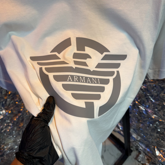 Armani new logo ultra premium 2026 beyaz