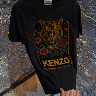 Kenzo kadife baskı beyaz premium