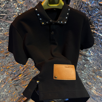 Valentino yaka taşlı ultra premium siyah
