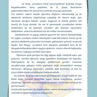 Bambaşka Yaz Tatili Aktivite Kitabı