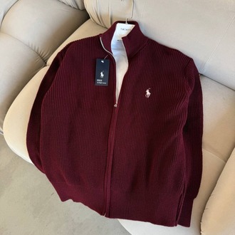Ralph Lauren Tam Fermuar Triko Premium