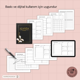 Tarihsiz Planlayıcı Seti | PDF – Baskı ve Dijital Uyumlu