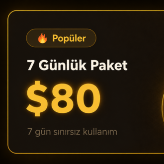  Popüler 7 Günlük Paket
