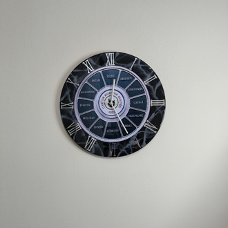 Kişiye Özel Epoksi Duvar Saati | 40 cm | El Yapımı | Fotoğraf, İsim ve Logolu Tasarım
