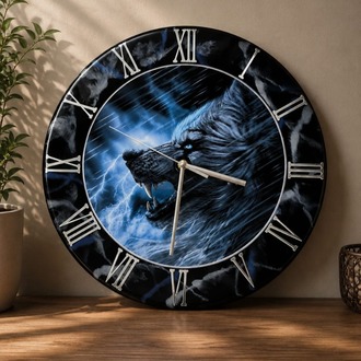 Kişiye Özel Epoksi Duvar Saati | 40 cm | El Yapımı | Fotoğraf, İsim ve Logolu Tasarım