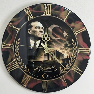 Kişiye Özel Epoksi Duvar Saati | 40 cm | El Yapımı | Fotoğraf, İsim ve Logolu Tasarım