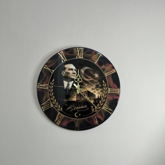 Kişiye Özel Epoksi Duvar Saati | 40 cm | El Yapımı | Fotoğraf, İsim ve Logolu Tasarım