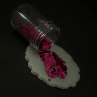 Epoksi Süsleme Glitter Pembe Renk 5 Gram