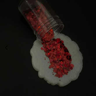 Epoksi Süsleme Glitter Kırmızı Renk 5 Gram