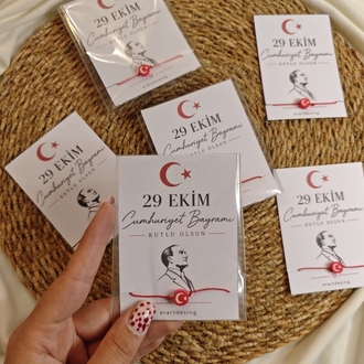 Türk Bayraklı Bileklik 