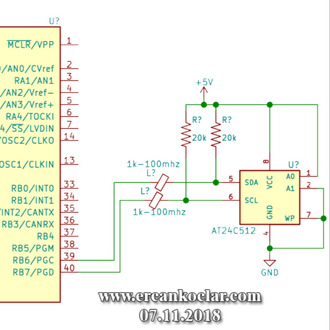 AT24C512 EEPROM - MikroC Kütüphanesi