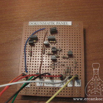 4 Telli rezistif Dokunmatik Panel Kütüphanesi