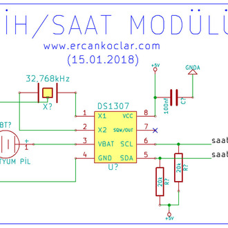 DS1307 Gerçek Zamanlı Saat Entegresi MikroC Kütüphanesi