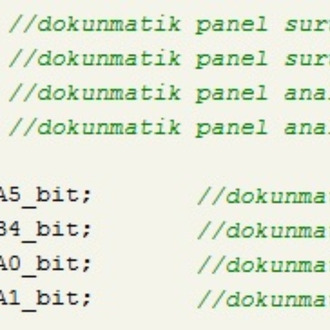 4 Telli rezistif Dokunmatik Panel Kütüphanesi