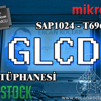 SAP1024B – T6963C için MikroC GLCD Kütüphanesi