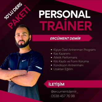 10'lu Kişiye Özel Fitness Ders Paketi 