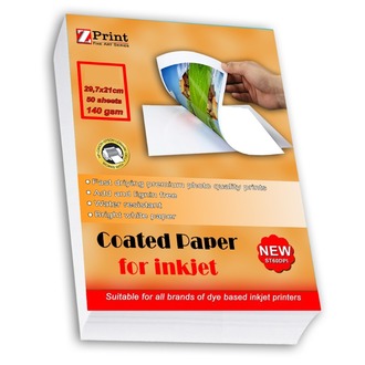 140 GR TEK TARAFLI PARLAK İNKJET KUŞE A4 50 YAPRAK