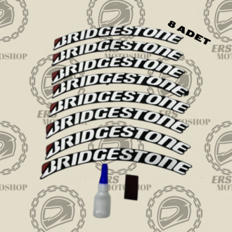 BRİDGESTONE LASTİK YAZISI 8 ADET YAPIŞTIRICILI