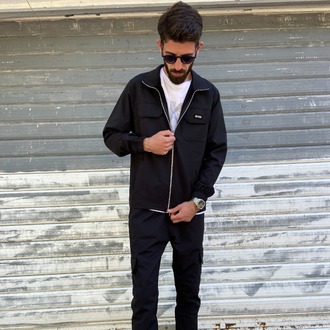 Hugo Boss Siyah Cordoba Kumaş Eşofman Takımı