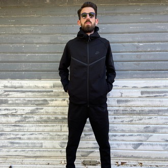 Nike Tech Fleece Siyah Takım