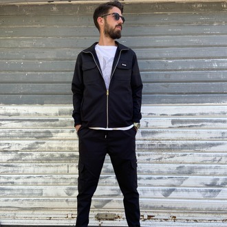Hugo Boss Siyah Cordoba Kumaş Eşofman Takımı