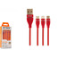 Hytech HY-X505 1.2M 3A MicroUSB+Lightning+TypeC 3
