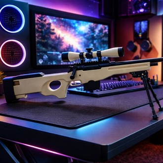 Dekoratif AWP Modeli – 120 cm Gerçek Boyut | Oyuncu Odası Aksesuar