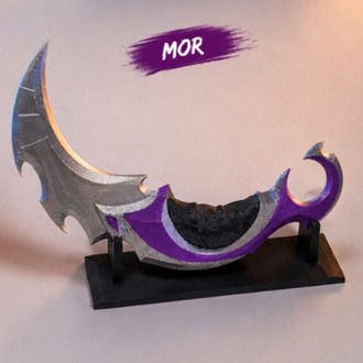 Valorant Standlı Yağmacı Karambit – 25 cm Oyuncu Odası Dekoru