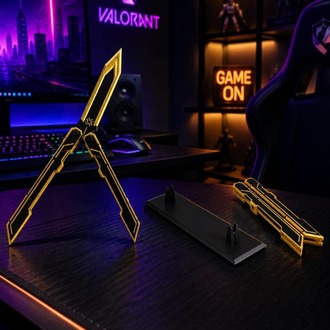 Valorant Standlı Hareketli Champions 2025 Kelebek – Oyuncu Odası İçin Özel Tasarım