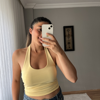 Halter yaka top