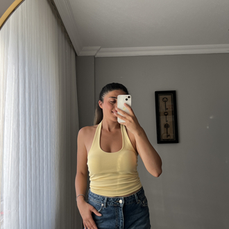 Halter yaka top