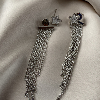 Sallantılı yıldız küpe