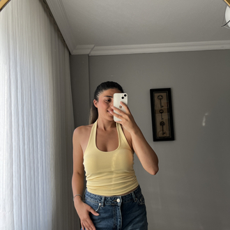 Halter yaka top