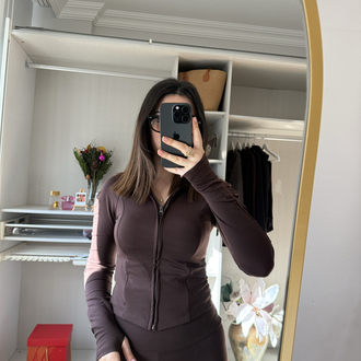 Kahverengi alt üst takım
