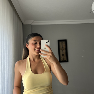 Halter yaka top
