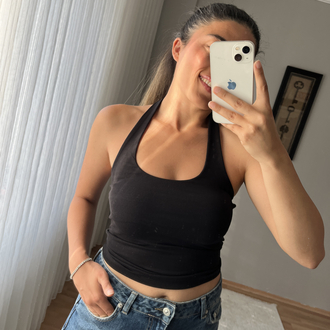 Halter yaka top