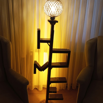 HOME Led Lambader Kitaplık