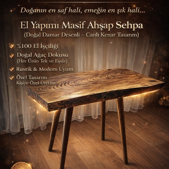 AHŞAP DEKORATİF SEHPA