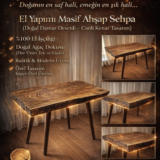 AHŞAP DEKORATİF SEHPA