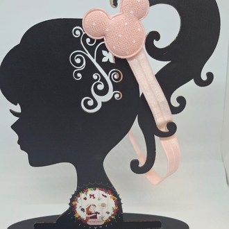 Somon Mini Mouse Tasarım Figürlü Bebek Saç Bandı Pastel Ton