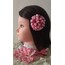 Simli Pembe Saten Top Toka