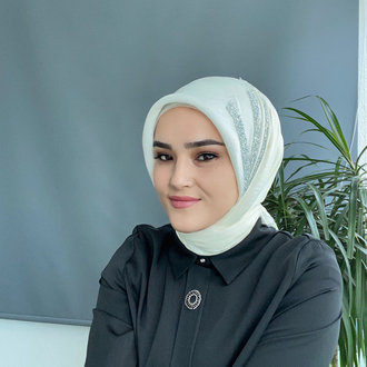 Bambu kumaş eşarp model ( krem rengi)