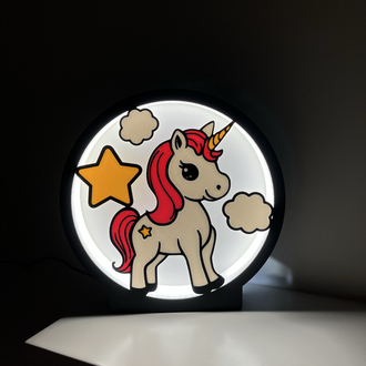 Duygusal ve Masalsı Unicorn Gece Lambası