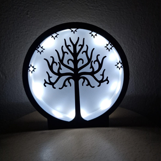 Gondor Ağacı Gece Lambası - Evinize Orta Dünya Dokunuşu