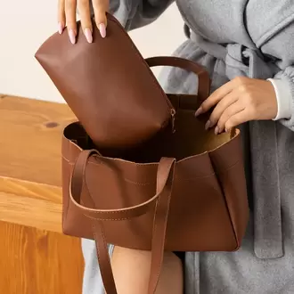 Elan Taba Yavrulu Kadın Omuz El ve Kol Çantası