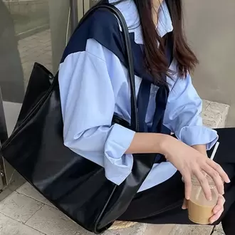 Loona Soft Model Siyah Kadın Omuz ve Kol Çantası