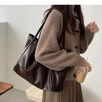 Loona Soft Model Acı Kahverengi Kadın Omuz ve Kol Çantası