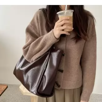 Loona Soft Model Acı Kahverengi Kadın Omuz ve Kol Çantası